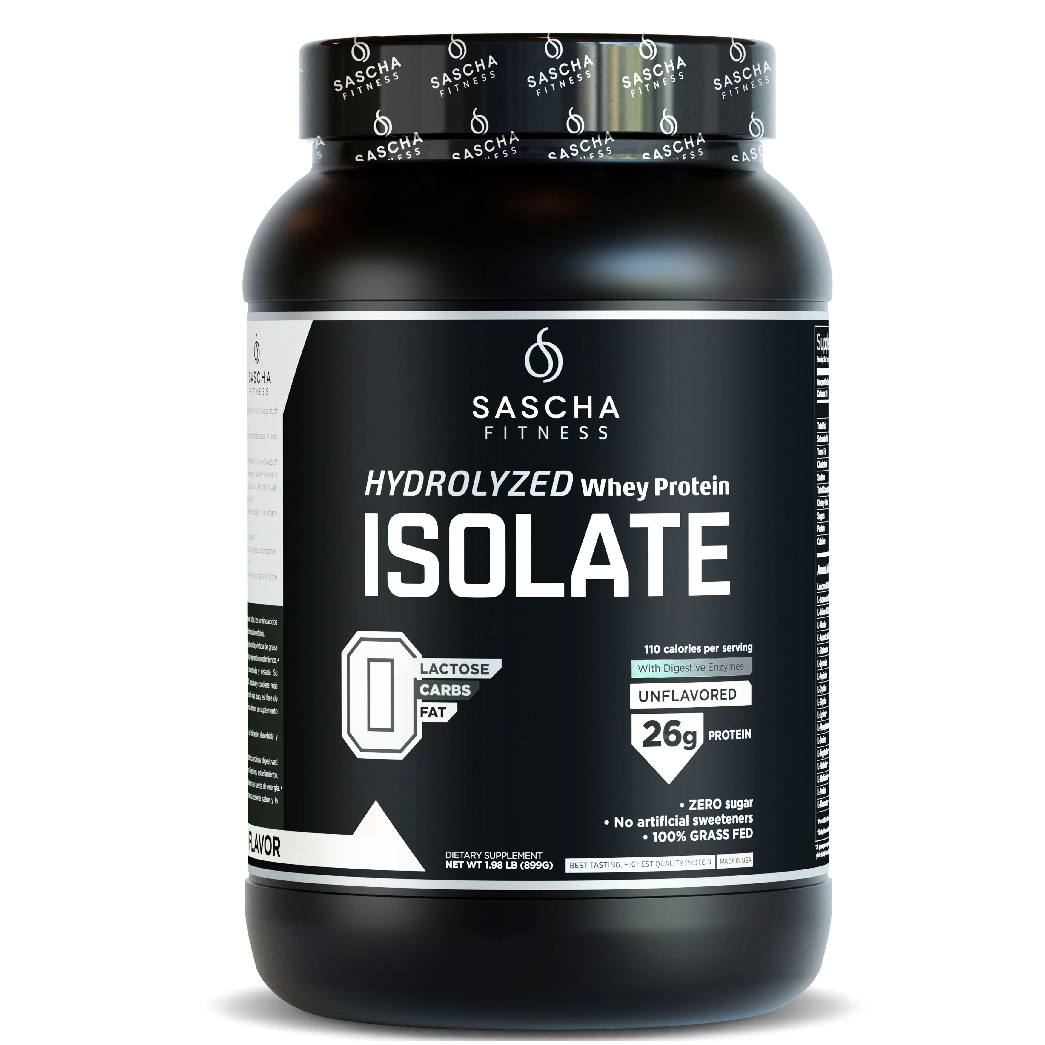 ISOLATE Hydrolyzed Whey Protein - Sin Sabor